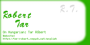 robert tar business card