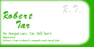 robert tar business card